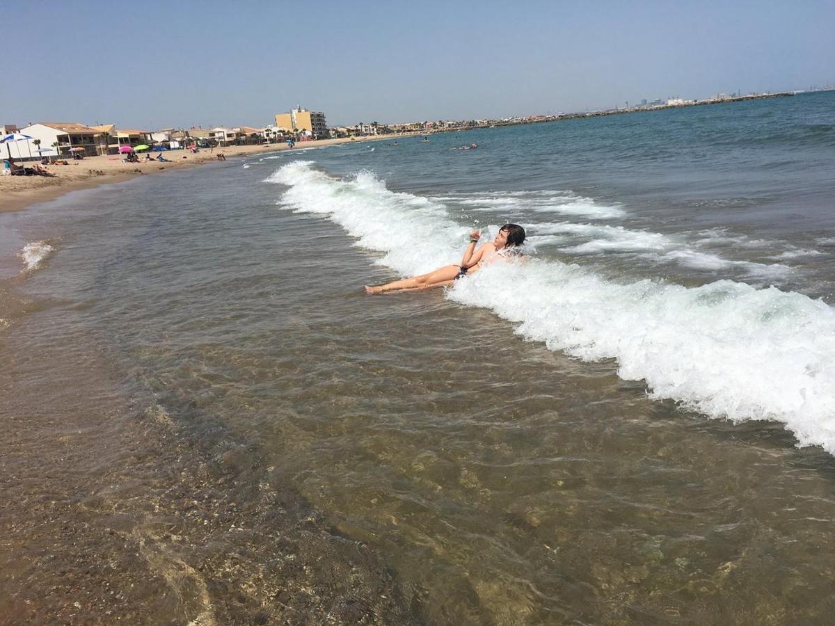 Ferienwohnung Apto Con Piscina En La Playa Cerca De Vlc Con Ac Puzol Exterior foto